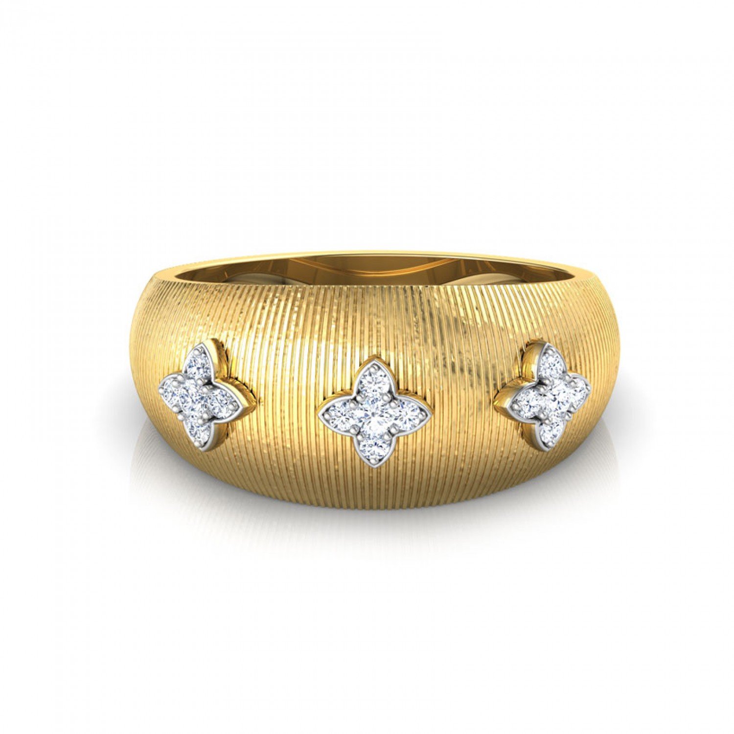 Ephemeral Brocade Diamond Ring