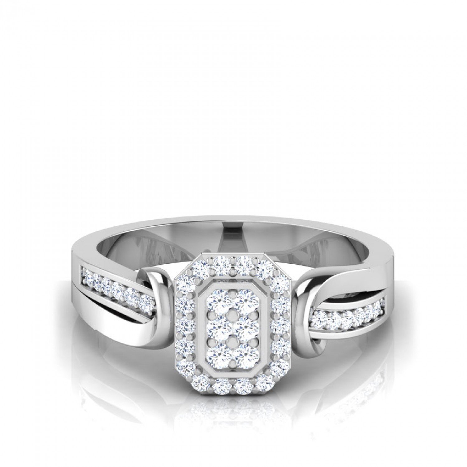 Triplet Glowing Adorn Diamond Ring Triplet Glowing Adorn Diamond Ring