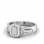 Triplet Glowing Adorn Diamond Ring