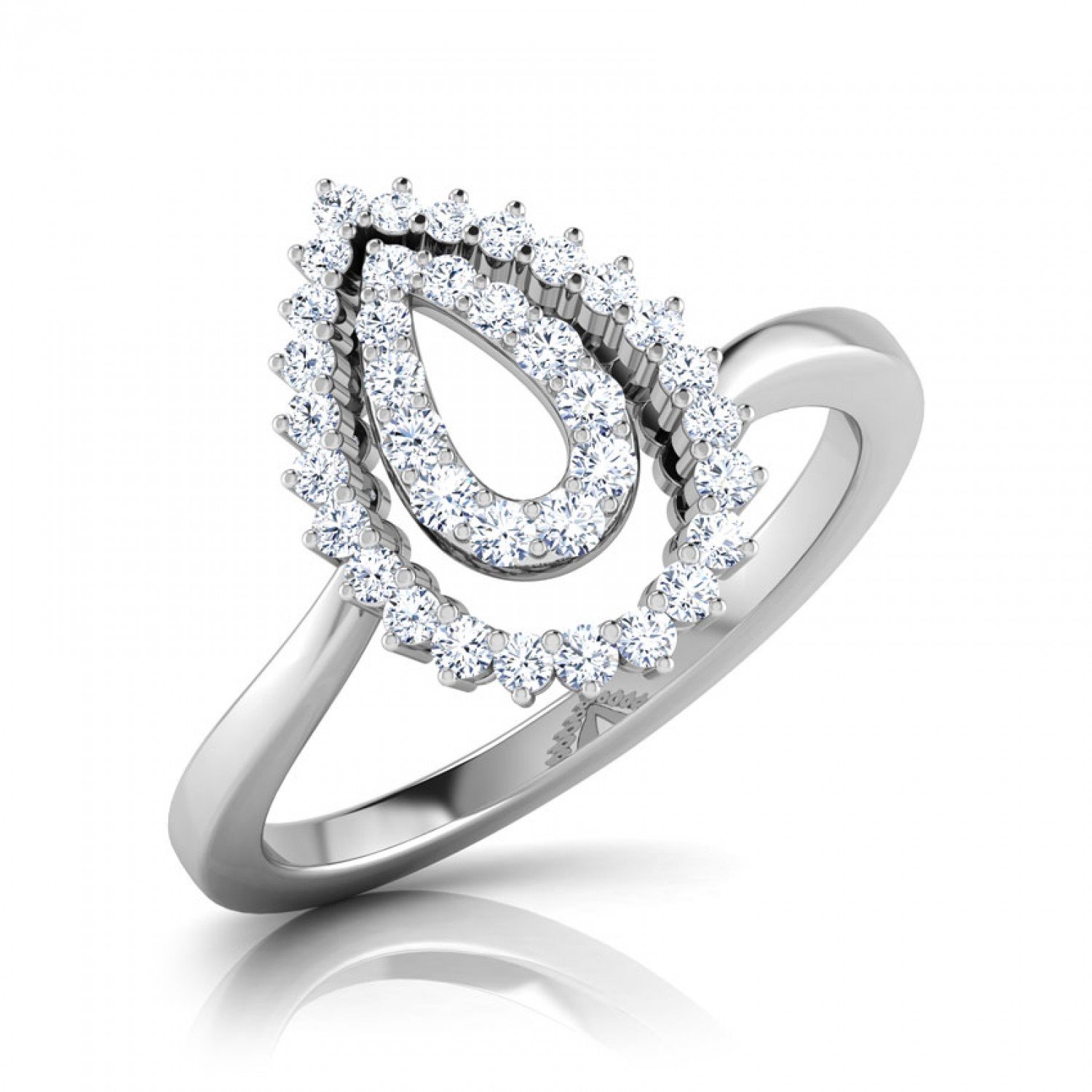 Ethereal Dual Pear Diamond Ring