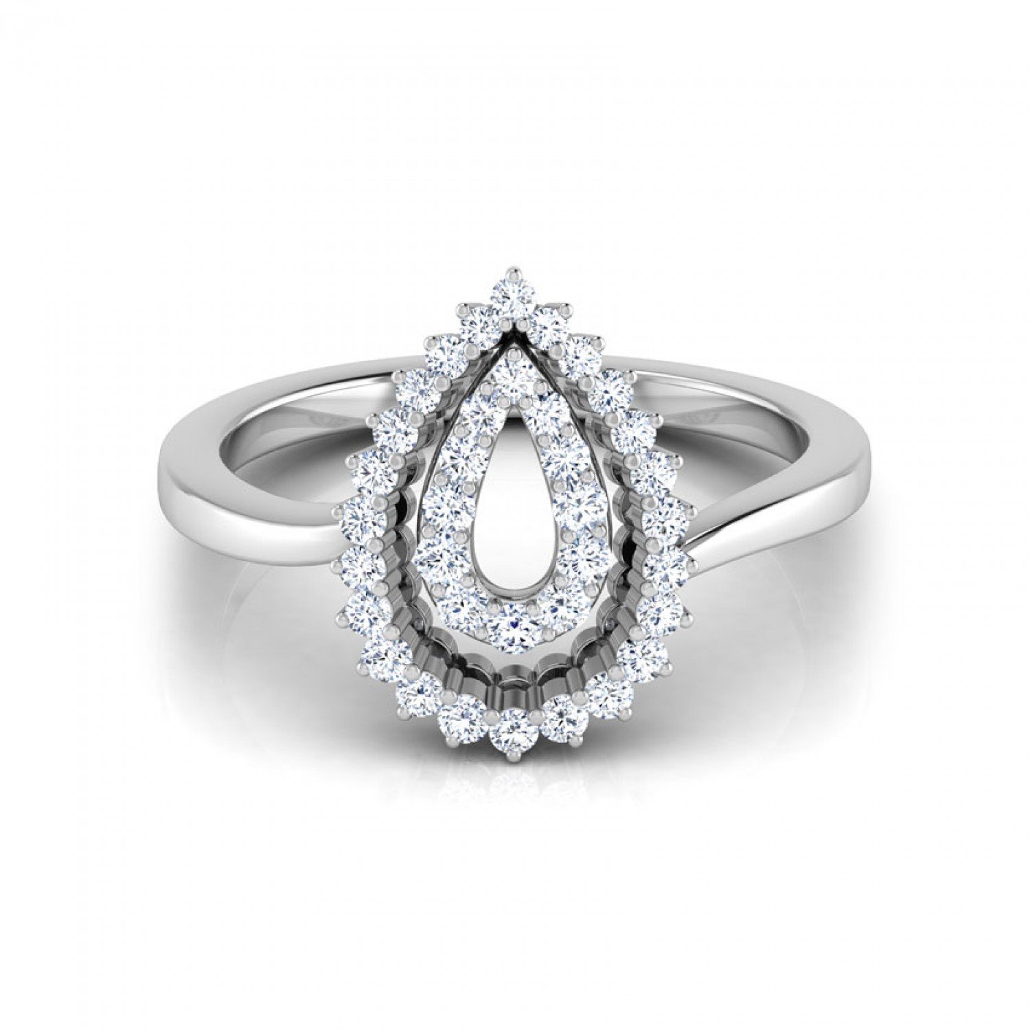 Ethereal Dual Pear Diamond Ring