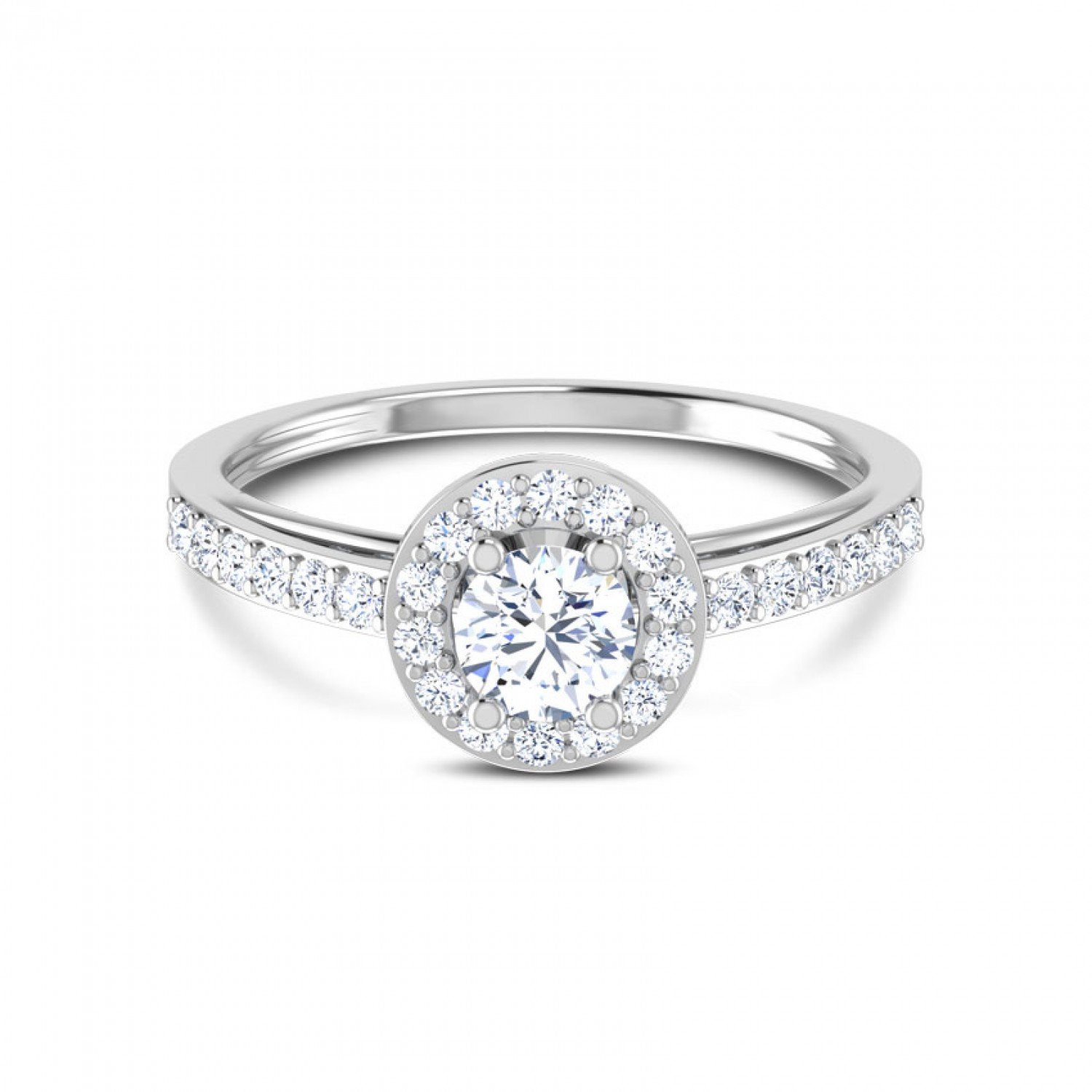 Luminous Round Solitaire Diamond Ring Luminous Round Solitaire Diamond Ring