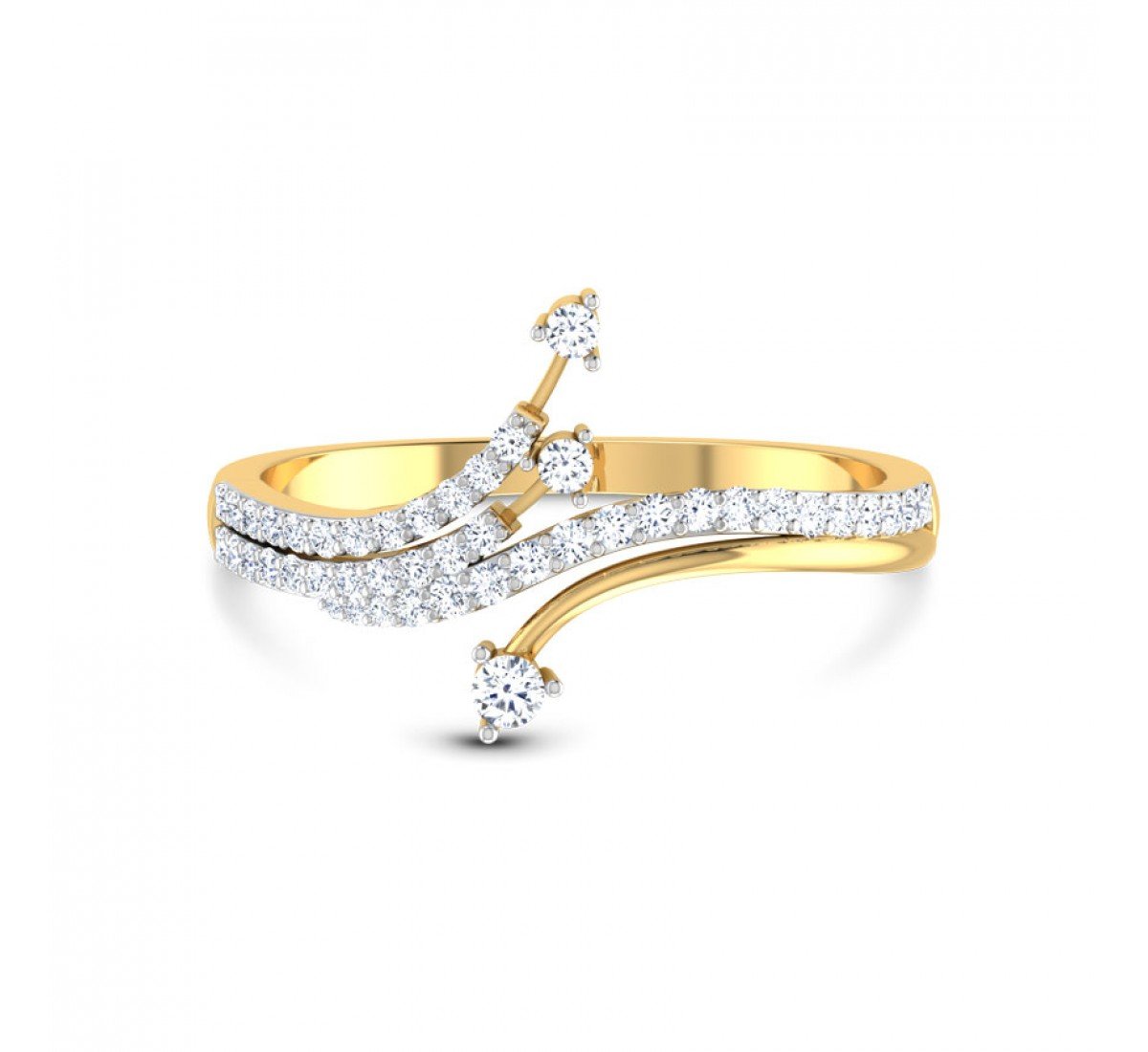 Triplet Asya Diamond Ring