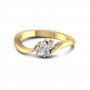 Notch Tender Diamond Ring