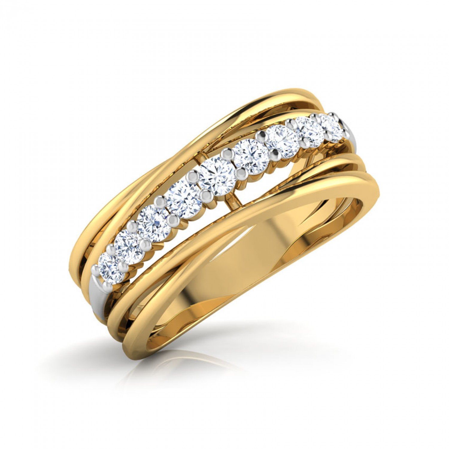 Playful Wave Dance Diamond Ring Playful Wave Dance Diamond Ring