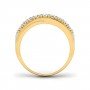 Playful Wave Dance Diamond Ring
