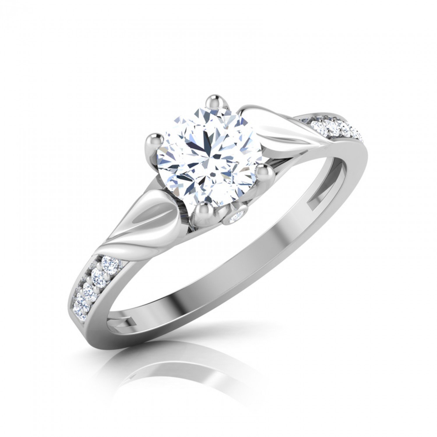 Apogeeon Spiral Solitaire Diamond Ring Apogeeon Spiral Solitaire Diamond Ring