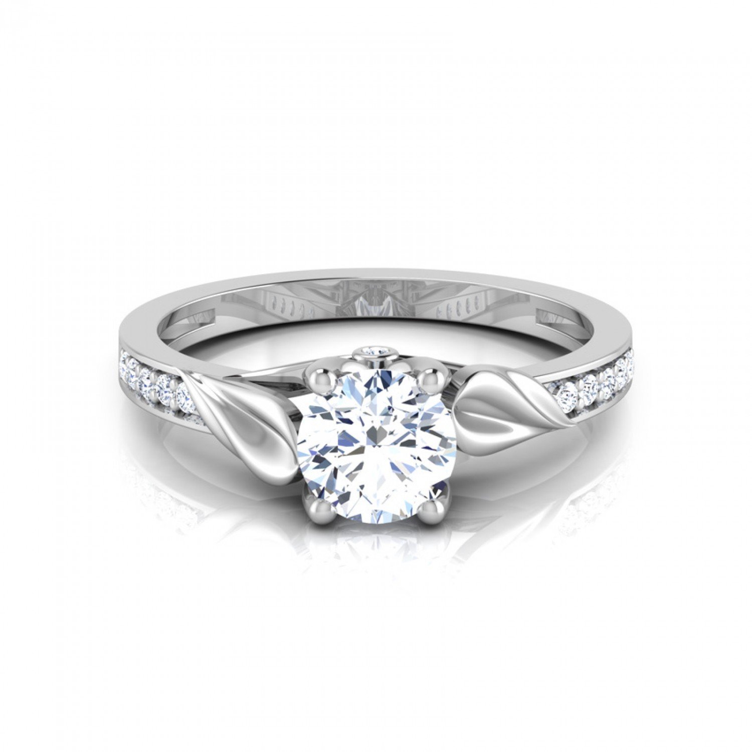 Apogeeon Spiral Solitaire Diamond Ring Apogeeon Spiral Solitaire Diamond Ring