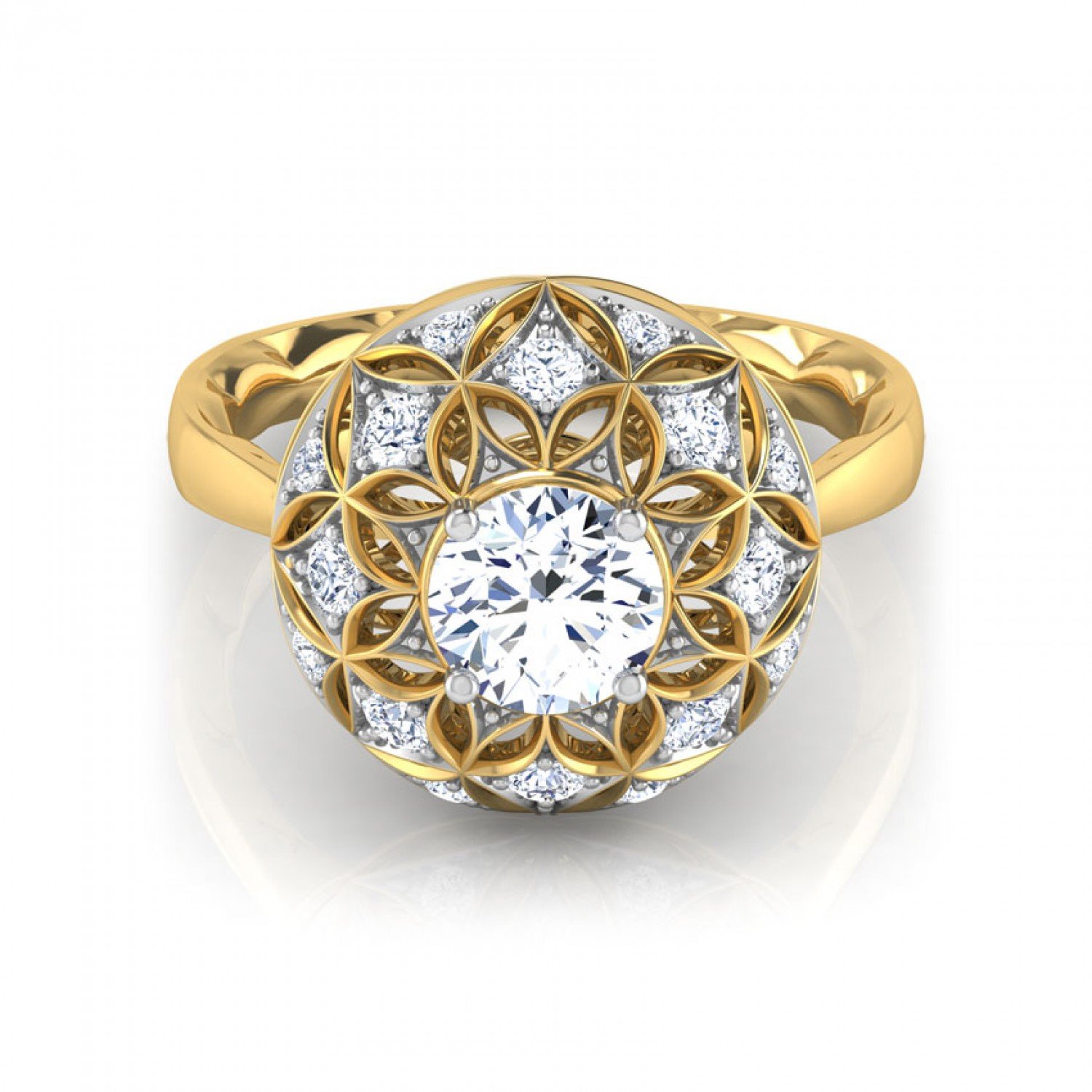 Taj Morpankh Solitaire Diamond Ring