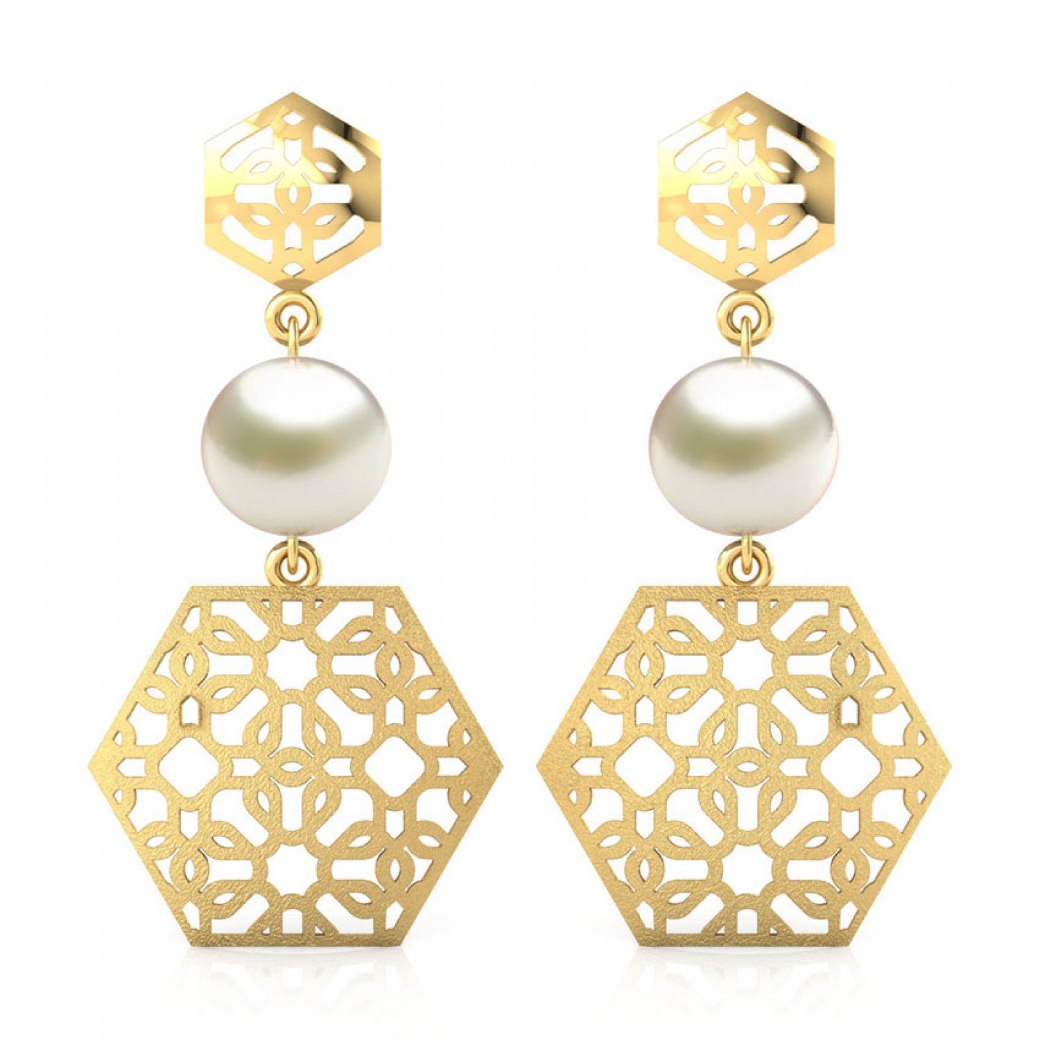 Vortexia Twain Gold Earrings