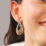 Anvi Symmetric Gold Earrings
