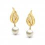 Resonance Wave Gold Earrings