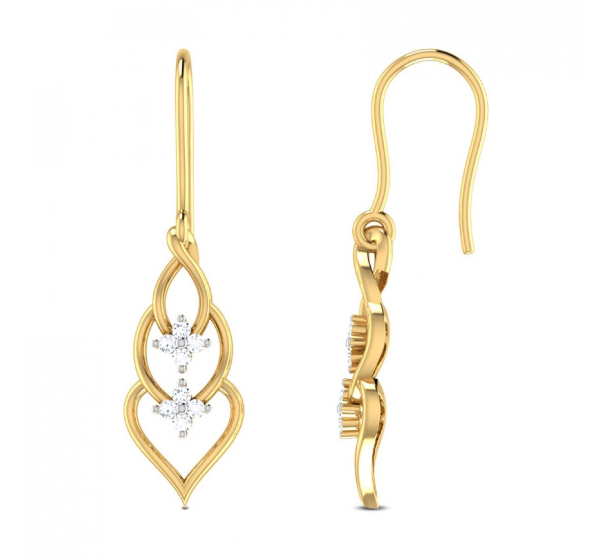Keyla Fountain Diamond Earrings