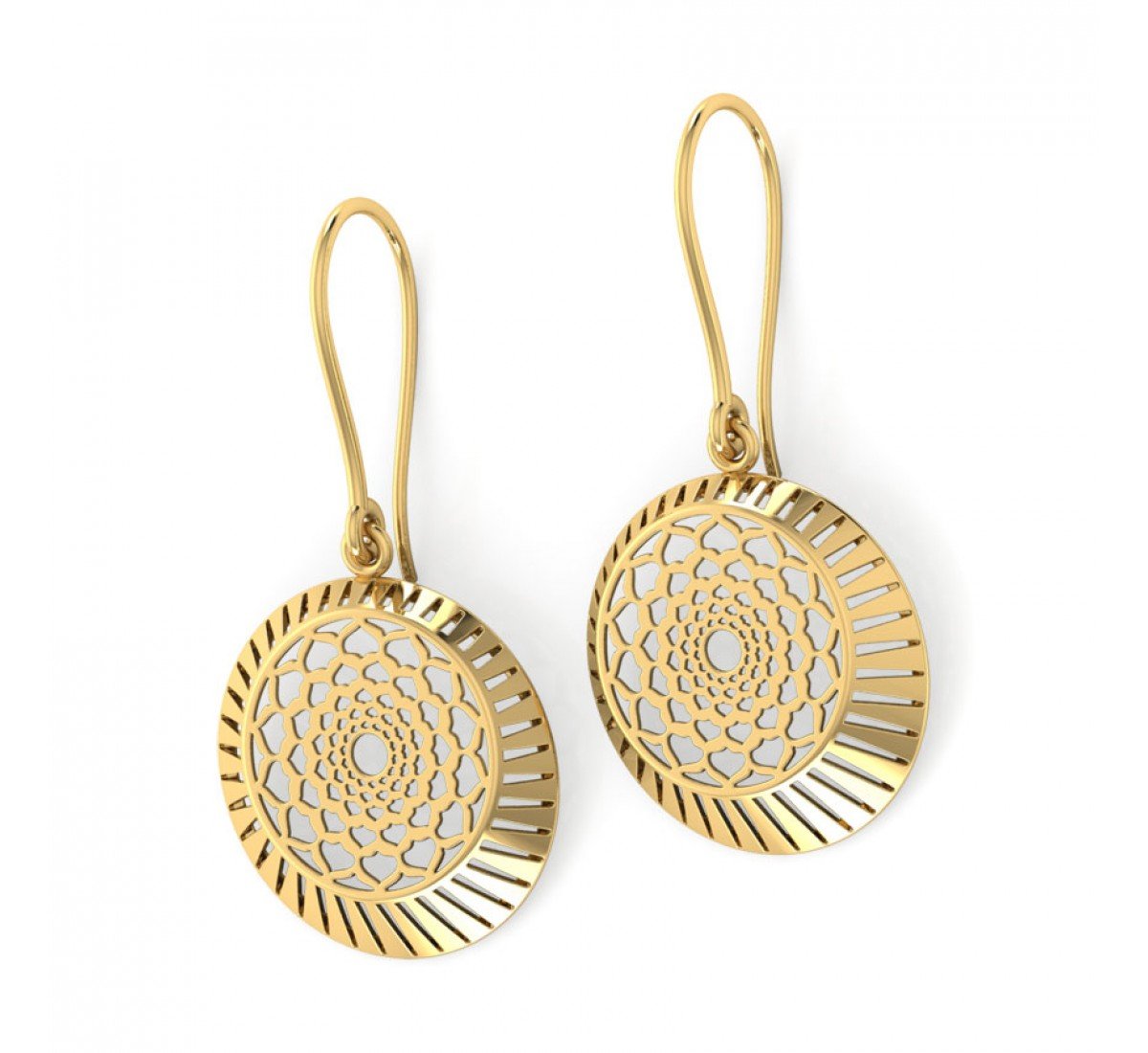 Flare Harmonix Gold Earrings