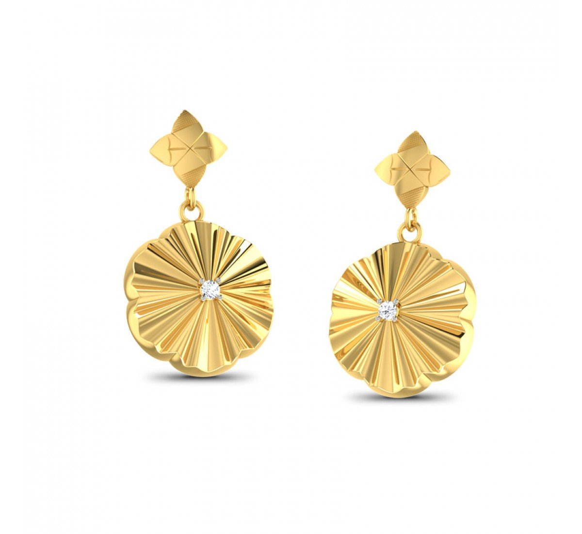 Pristine Griva Gold Earrings