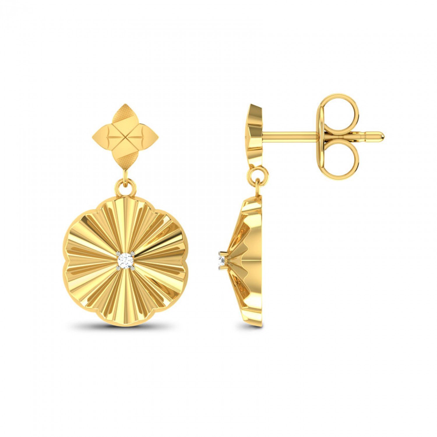 Pristine Griva Gold Earrings Pristine Griva Gold Earrings