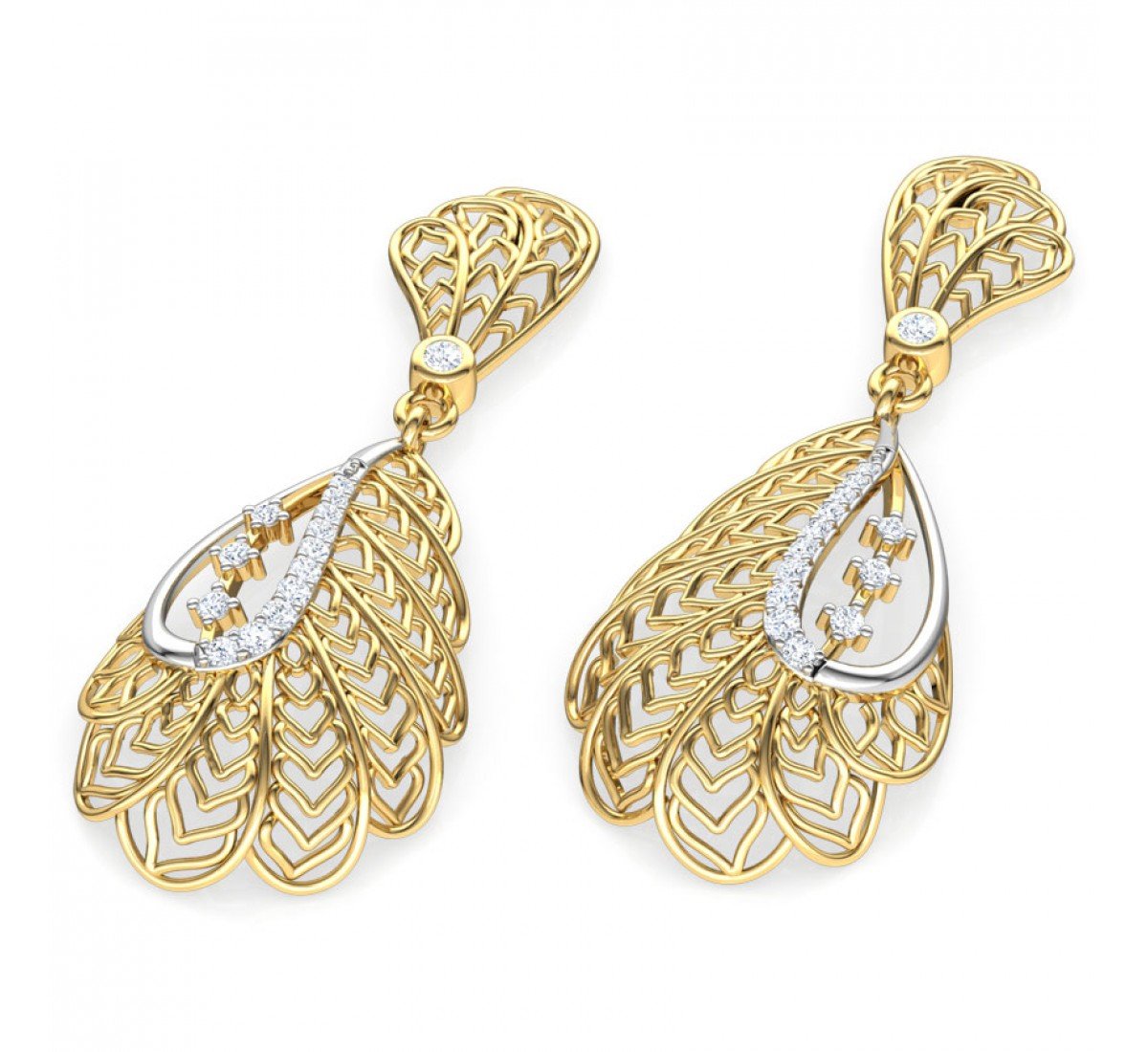 Covet Spiral Diamond Earrings
