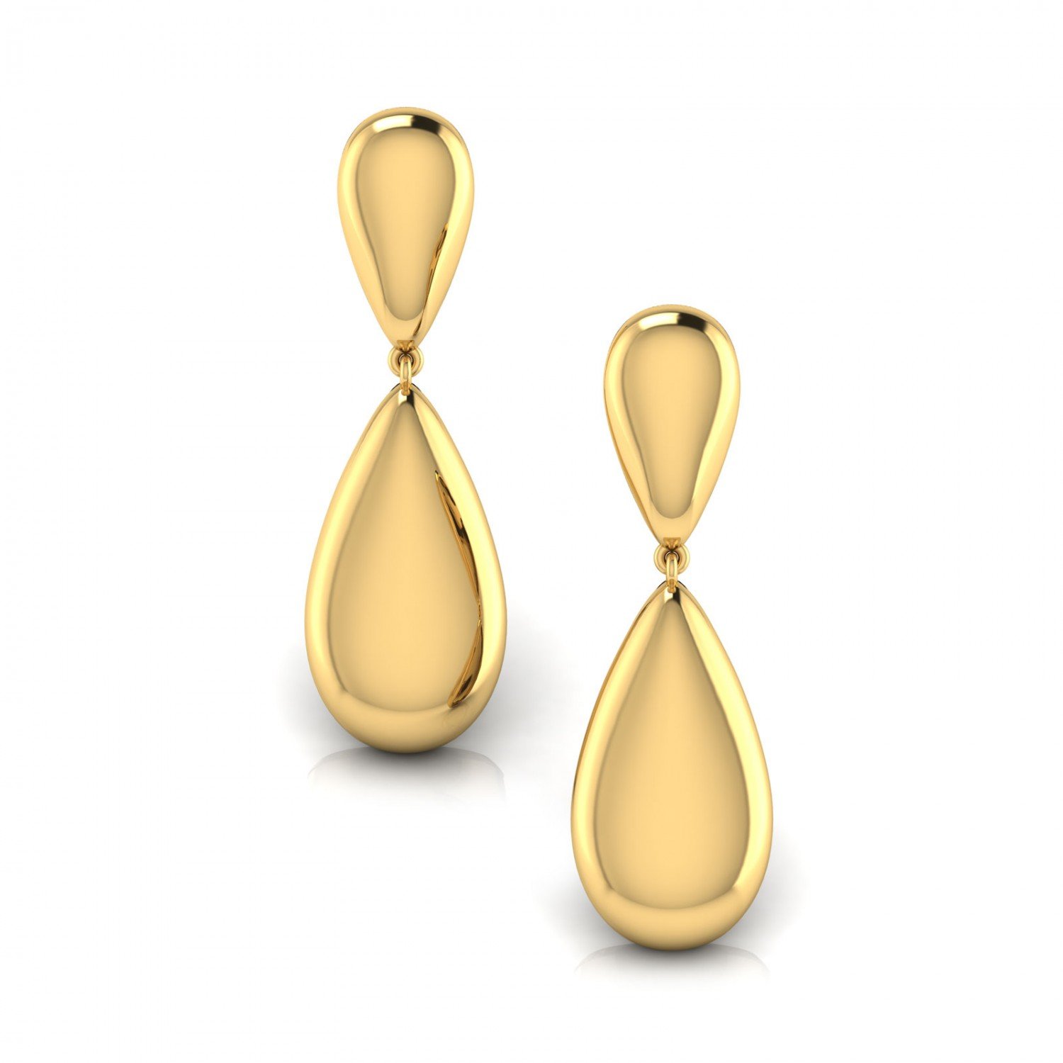 Dangling Gauhar Gold Earrings
