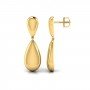 Dangling Gauhar Gold Earrings