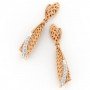 Elina Ziggurat Diamond Earrings