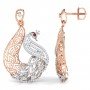 Entangled Spiral Diamond Earrings