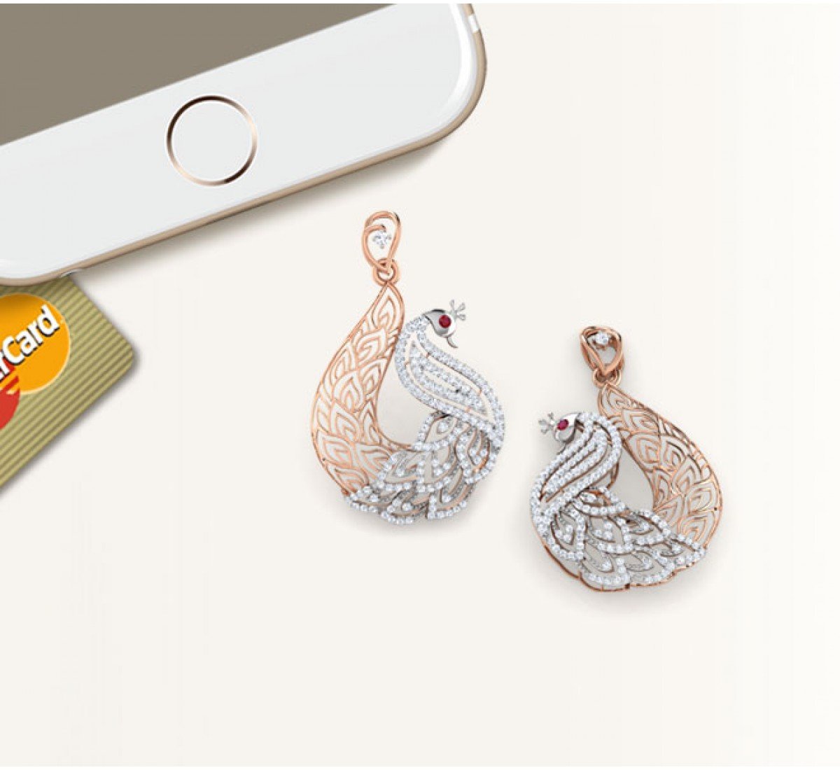 Entangled Spiral Diamond Earrings