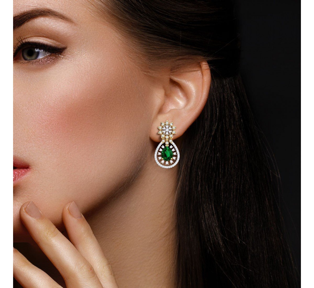 Cabriole Sparkle Diamond Earrings