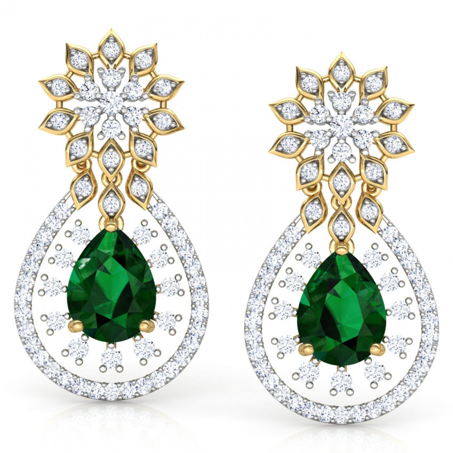 Cabriole Sparkle Diamond Earrings Cabriole Sparkle Diamond Earrings