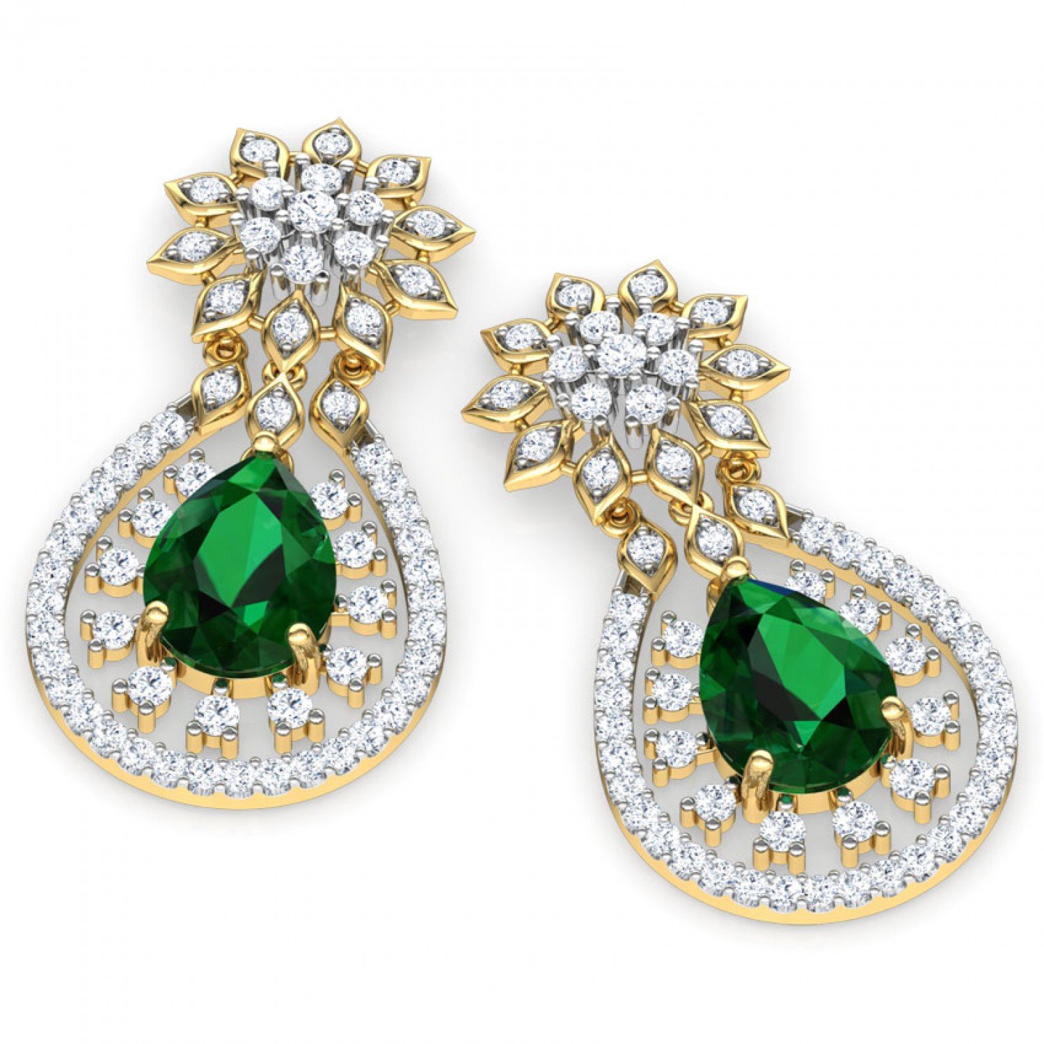 Cabriole Sparkle Diamond Earrings Cabriole Sparkle Diamond Earrings