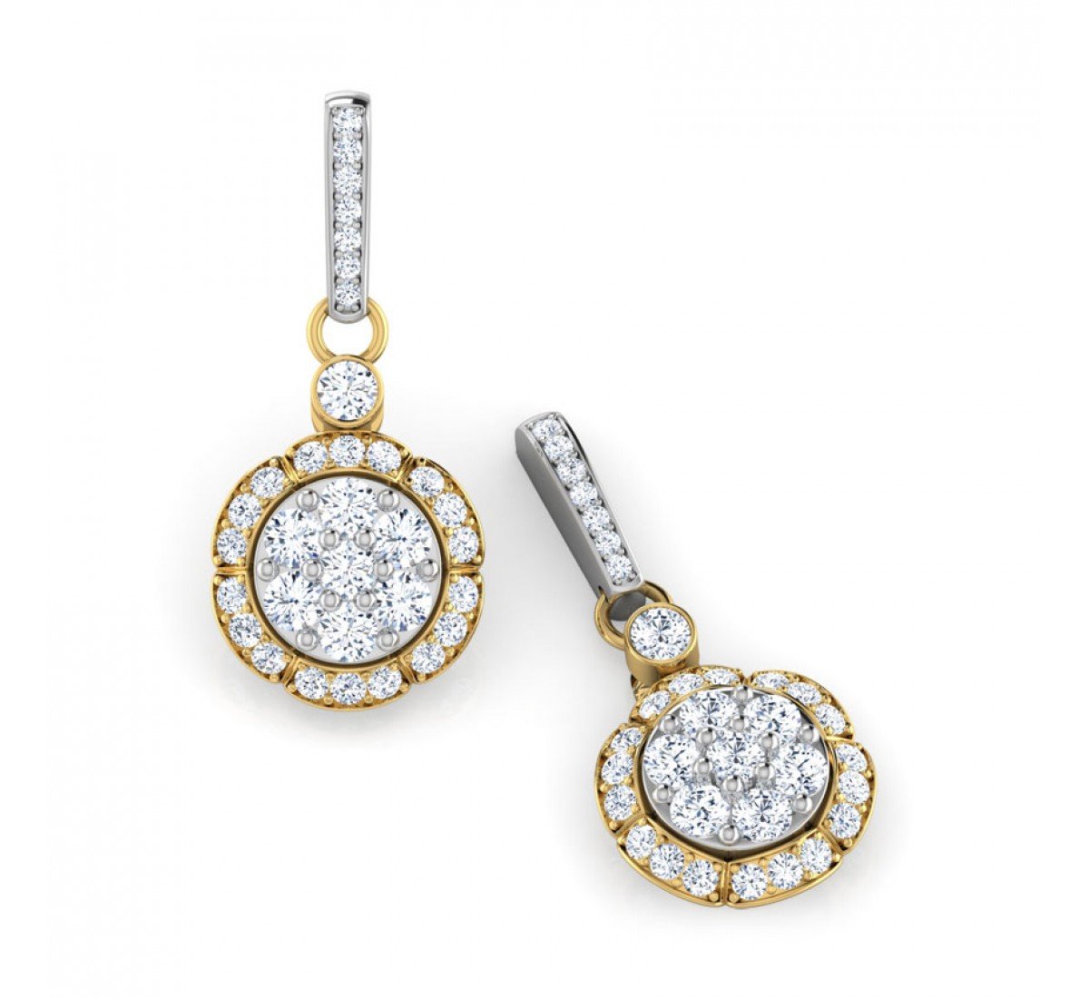 Harmonize Camber Diamond Earrings