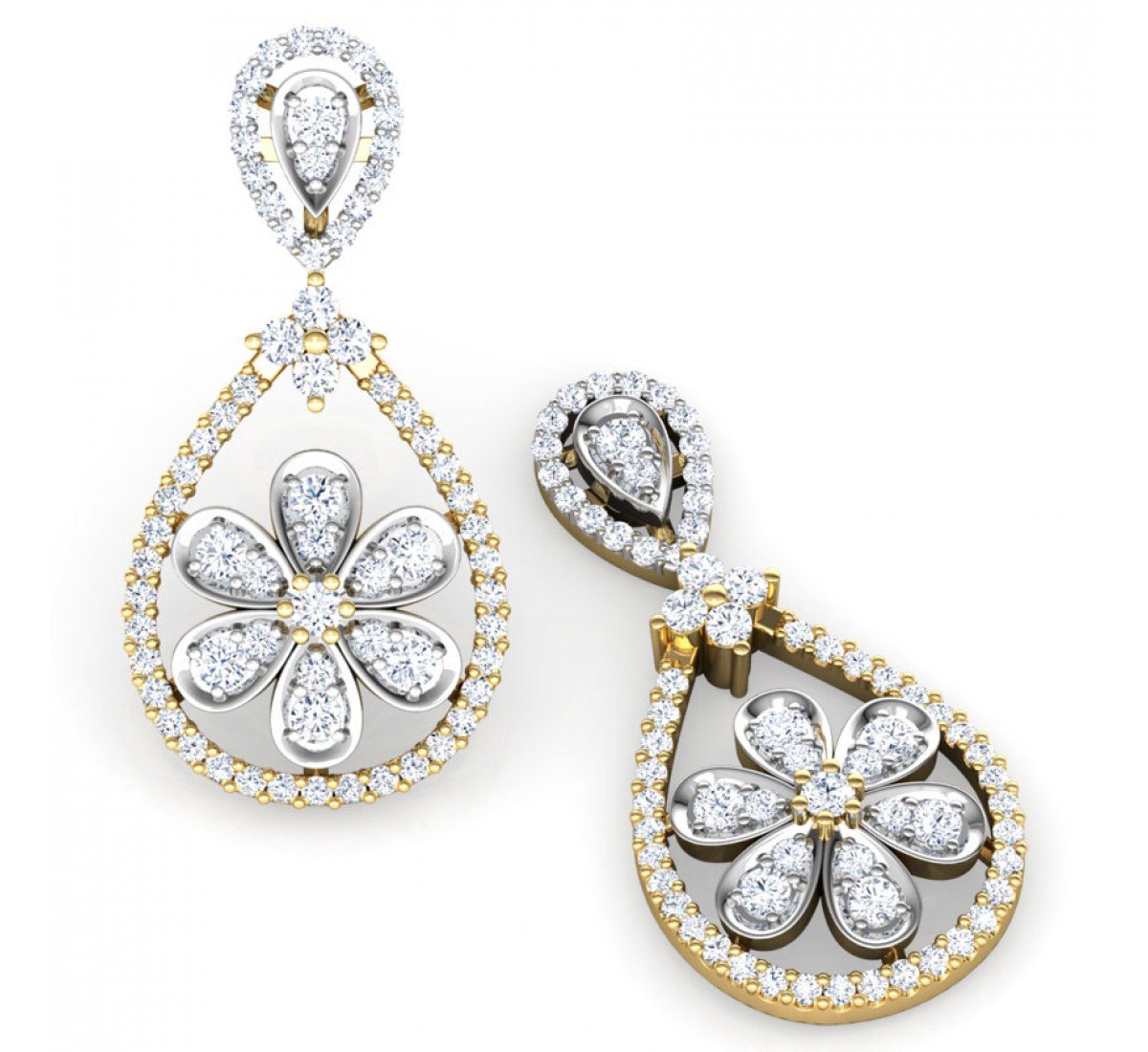 Kaleidify Francesca Diamond Earrings