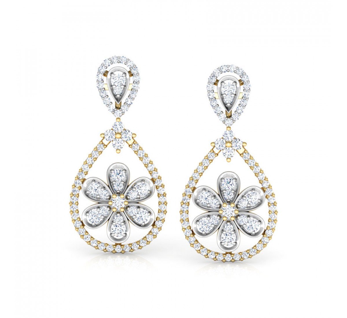 Kaleidify Francesca Diamond Earrings