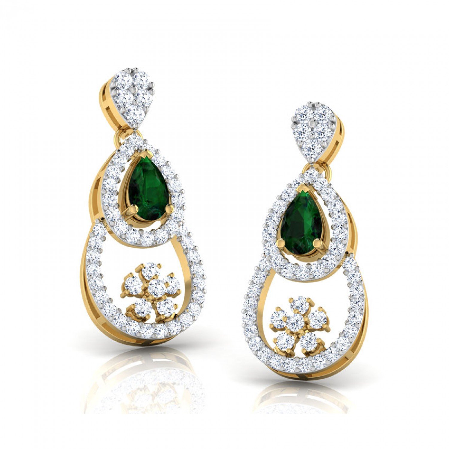Velvexify Pave Diamond Earrings