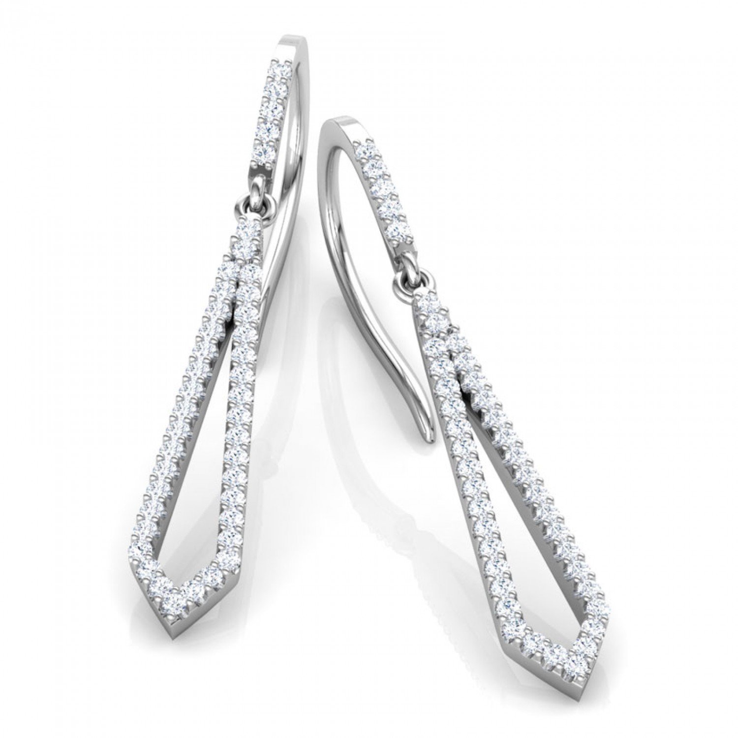 Solacify Grid Diamond Earrings