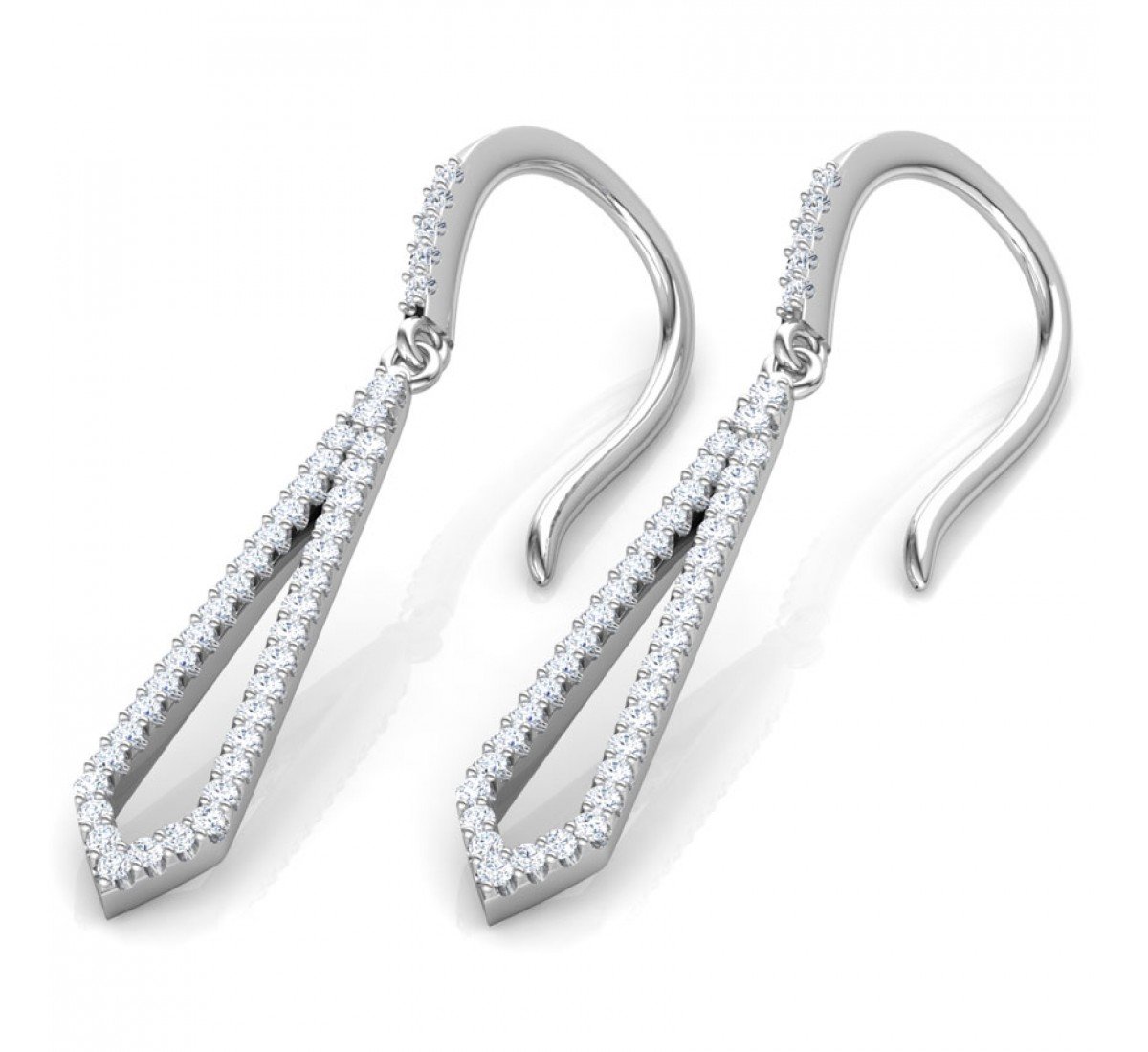 Solacify Grid Diamond Earrings