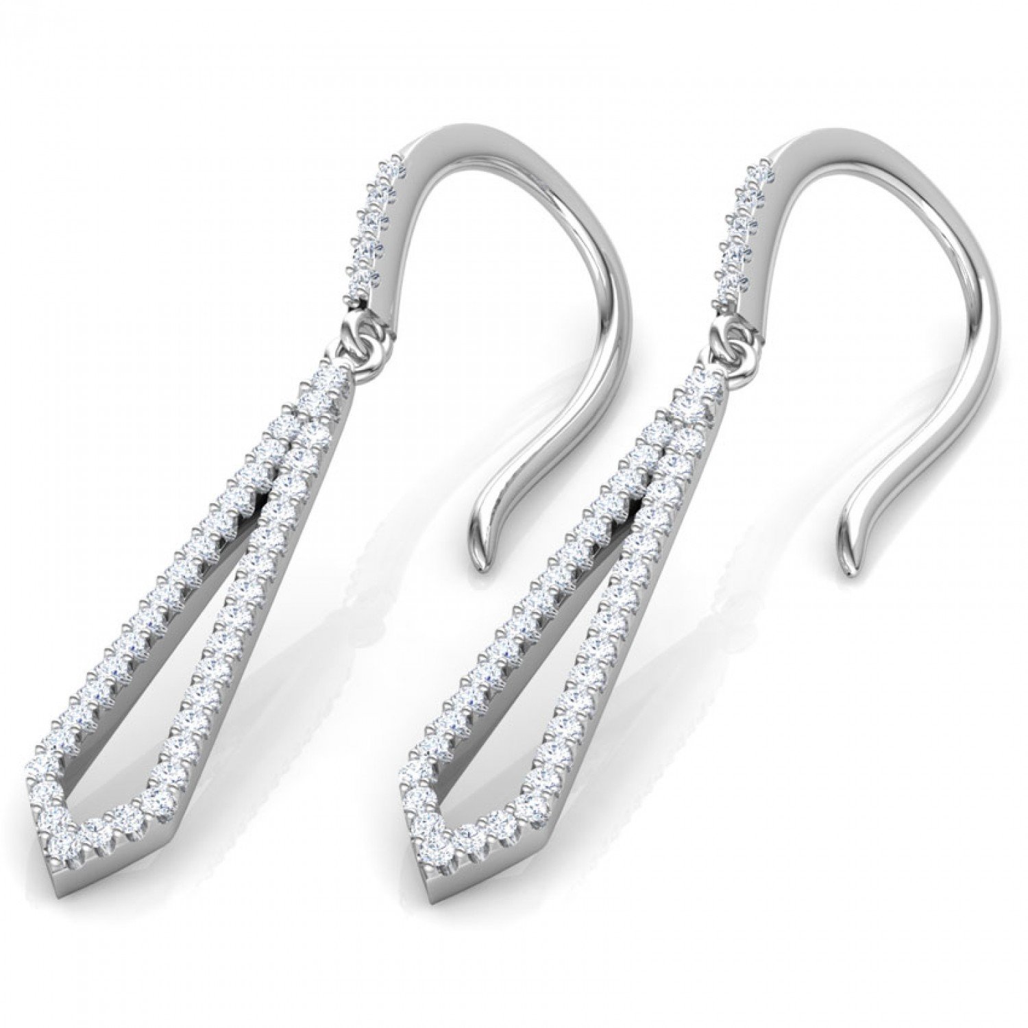 Solacify Grid Diamond Earrings