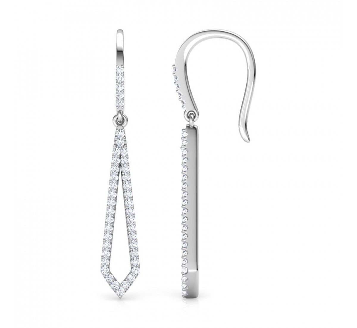 Solacify Grid Diamond Earrings