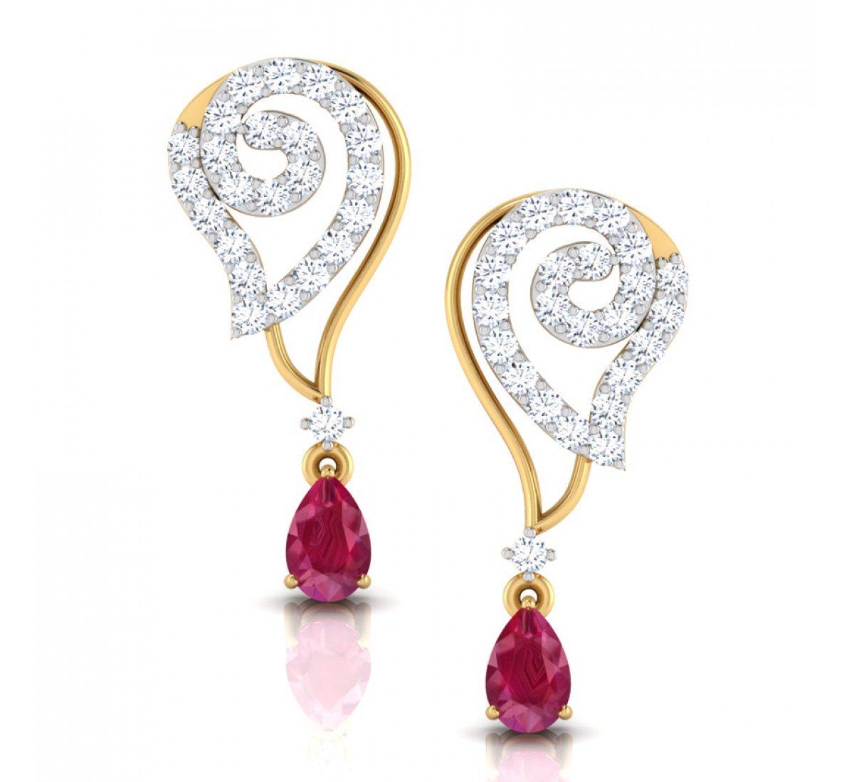 Elysify Alternated Diamond Earrings