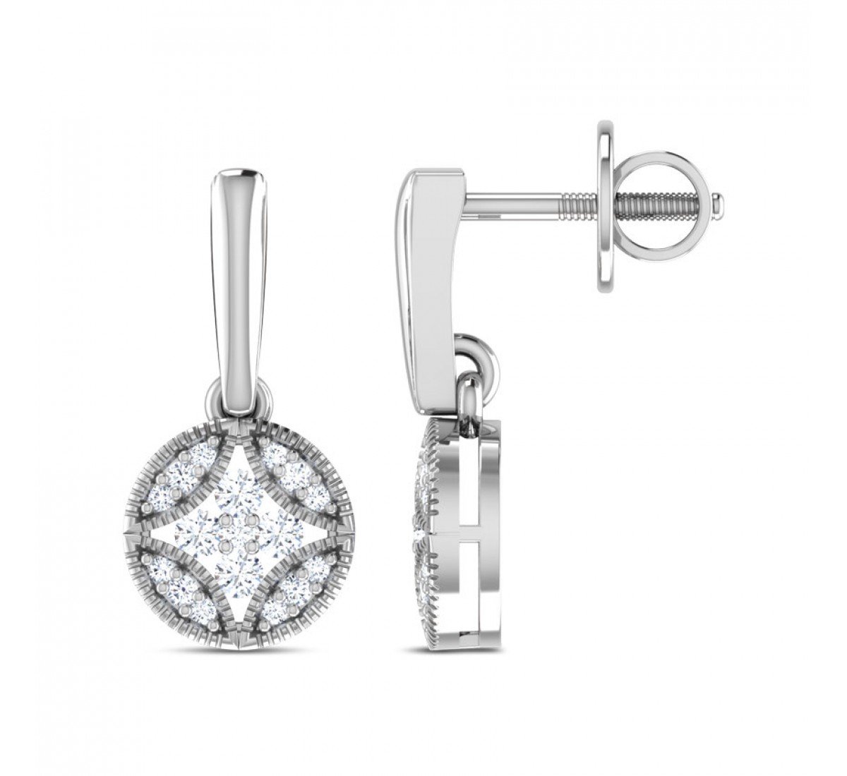 Anarkali Quad Diamond Earrings