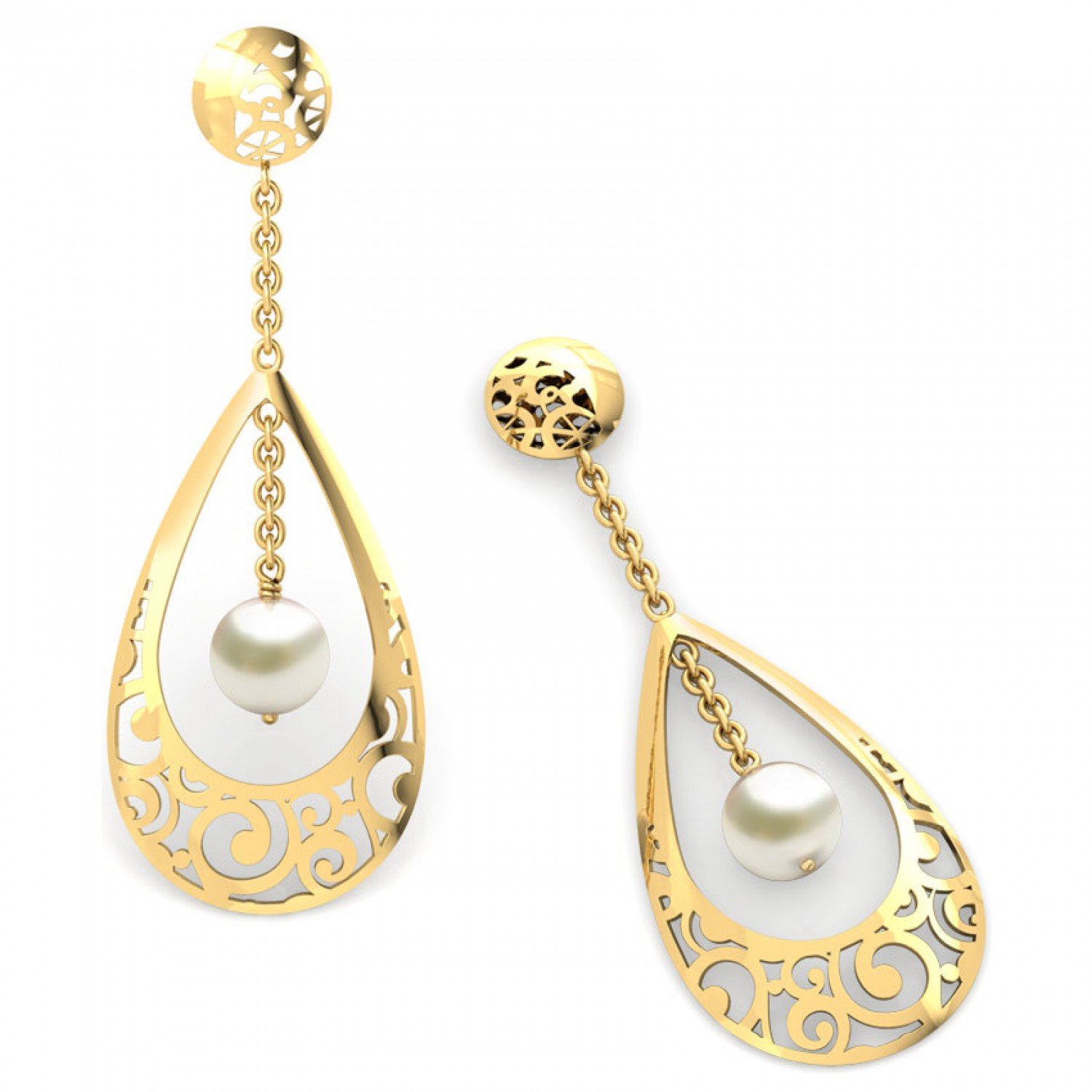 Paradigm Gold Earrings