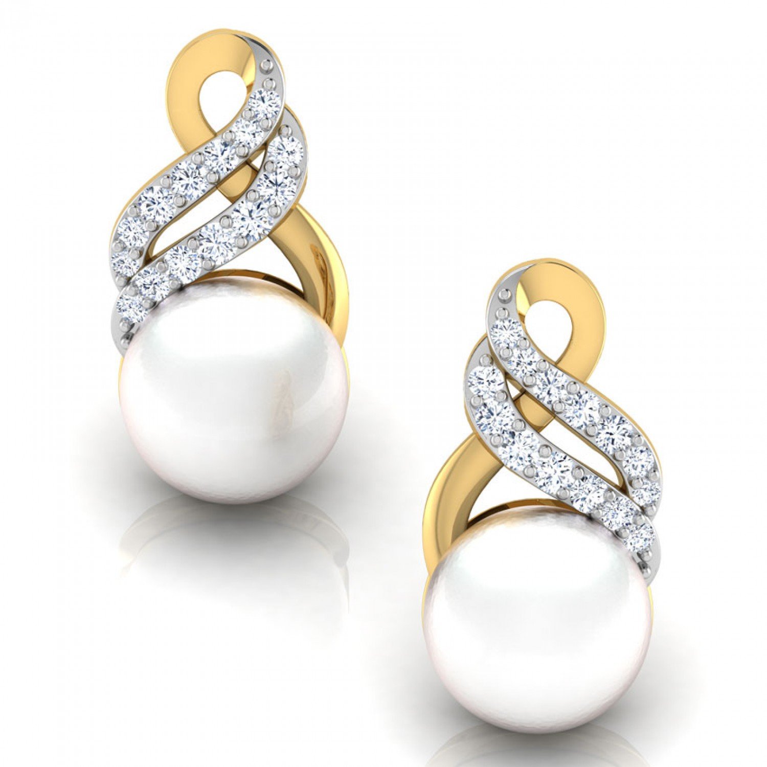 Everglow Pearl Diamond Earrings Everglow Pearl Diamond Earrings