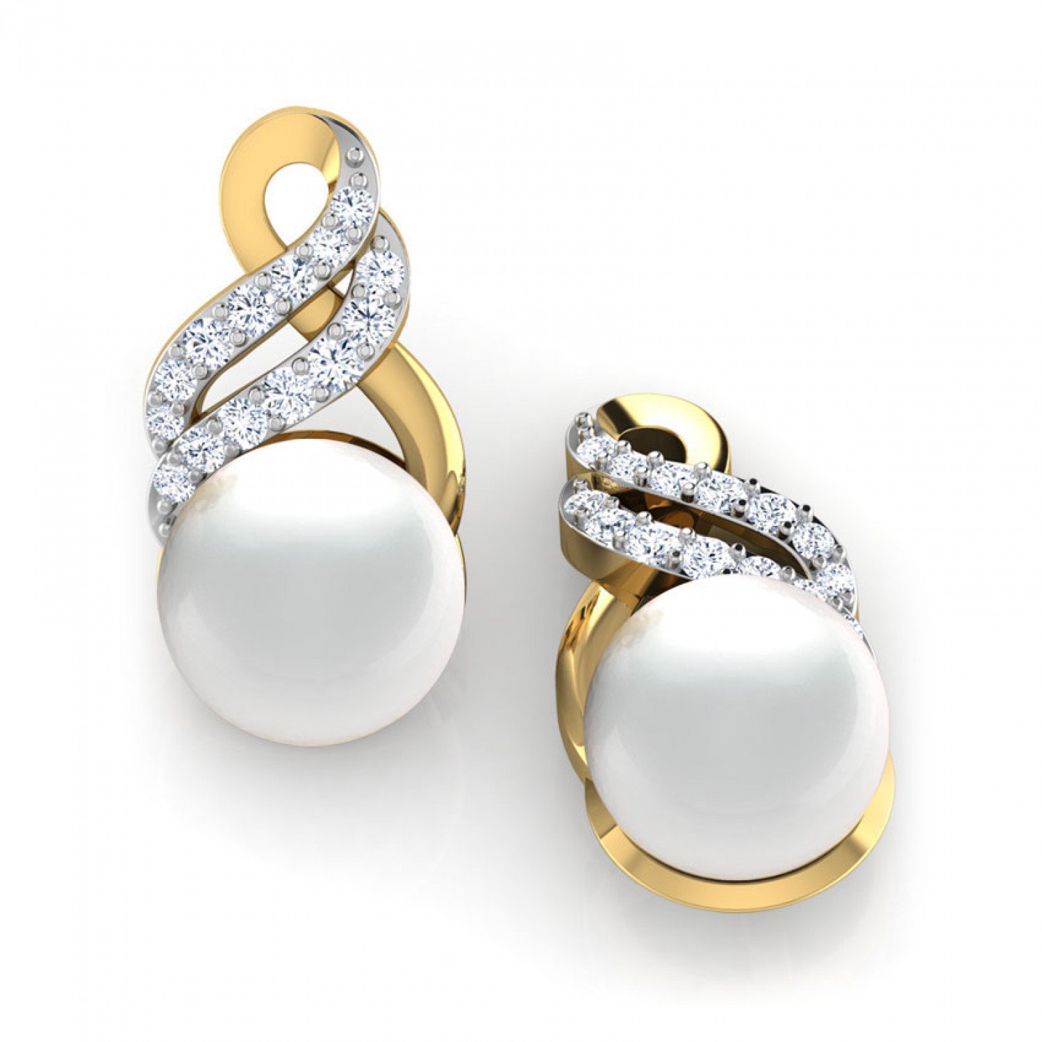 Everglow Pearl Diamond Earrings Everglow Pearl Diamond Earrings