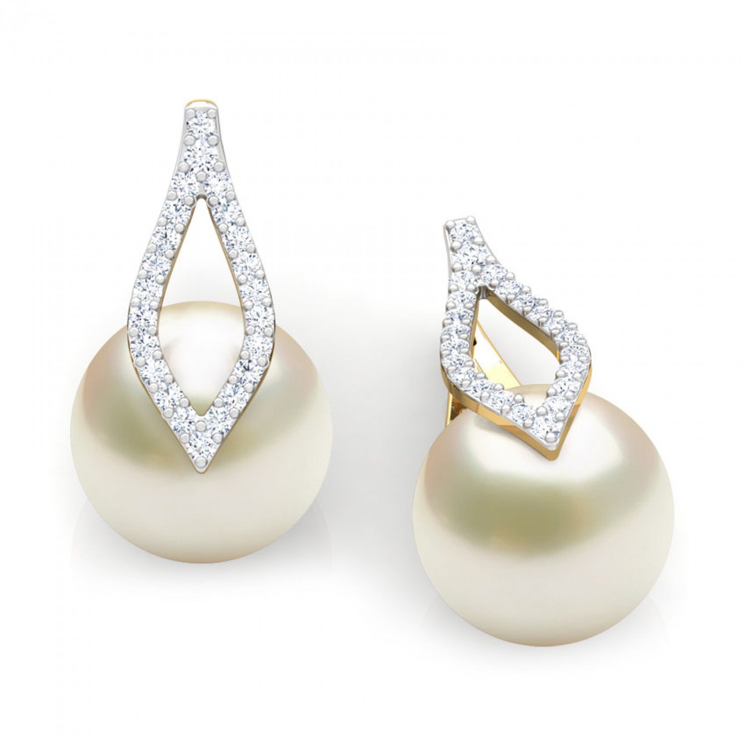 Everlasting Pearl Diamond Earrings