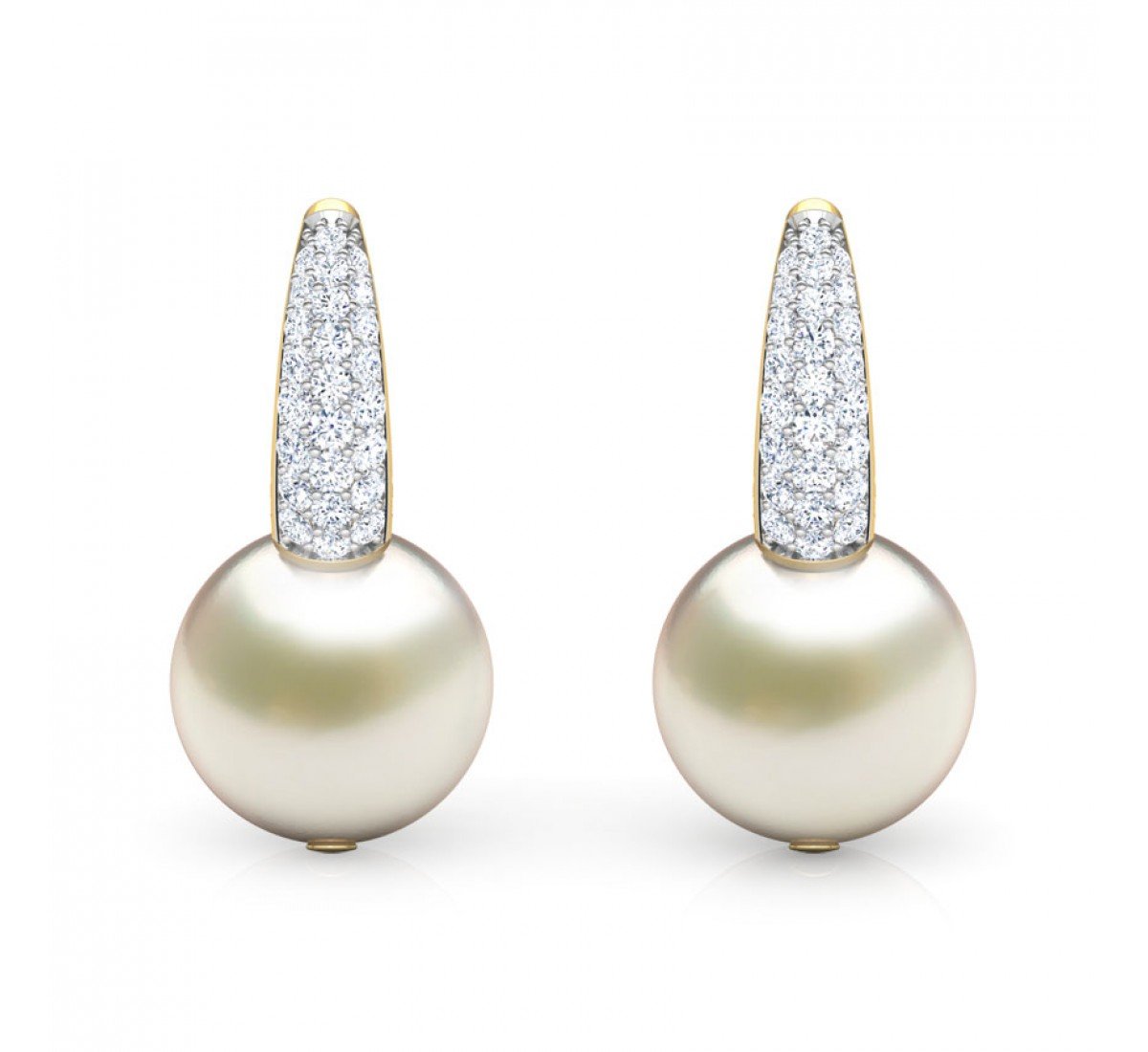 Entrust Pearl Diamond Earrings