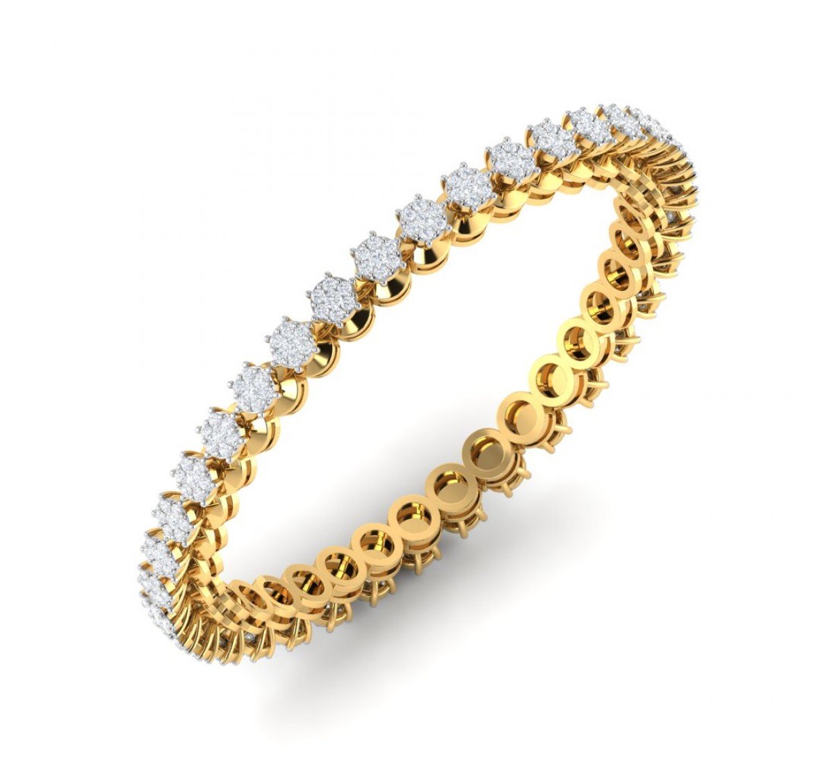Sonaki Round Diamond Bangles