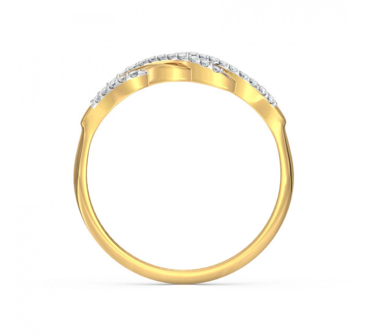 Whimsical Weave Diamond Band