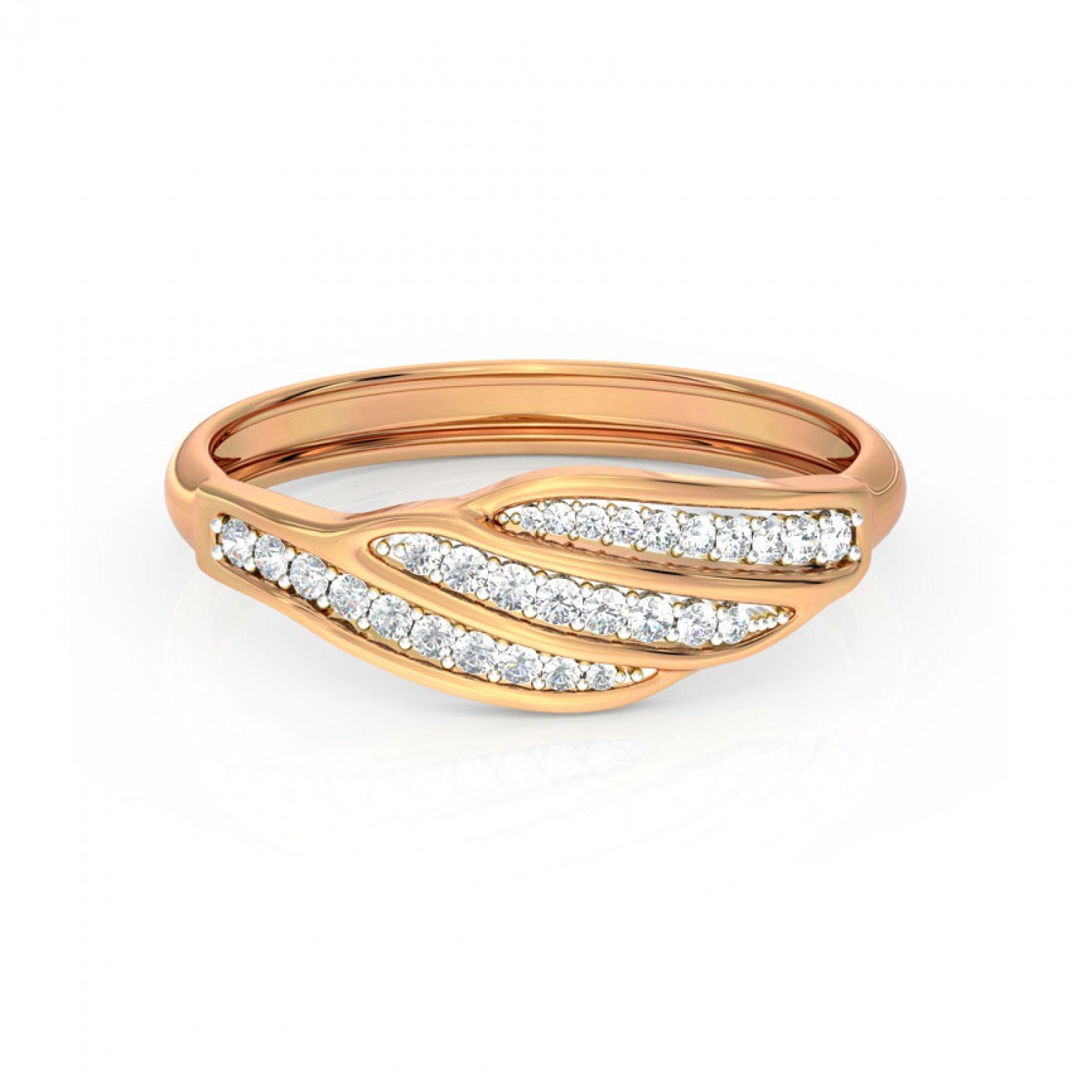 Torsade Sparkling Diamond Band