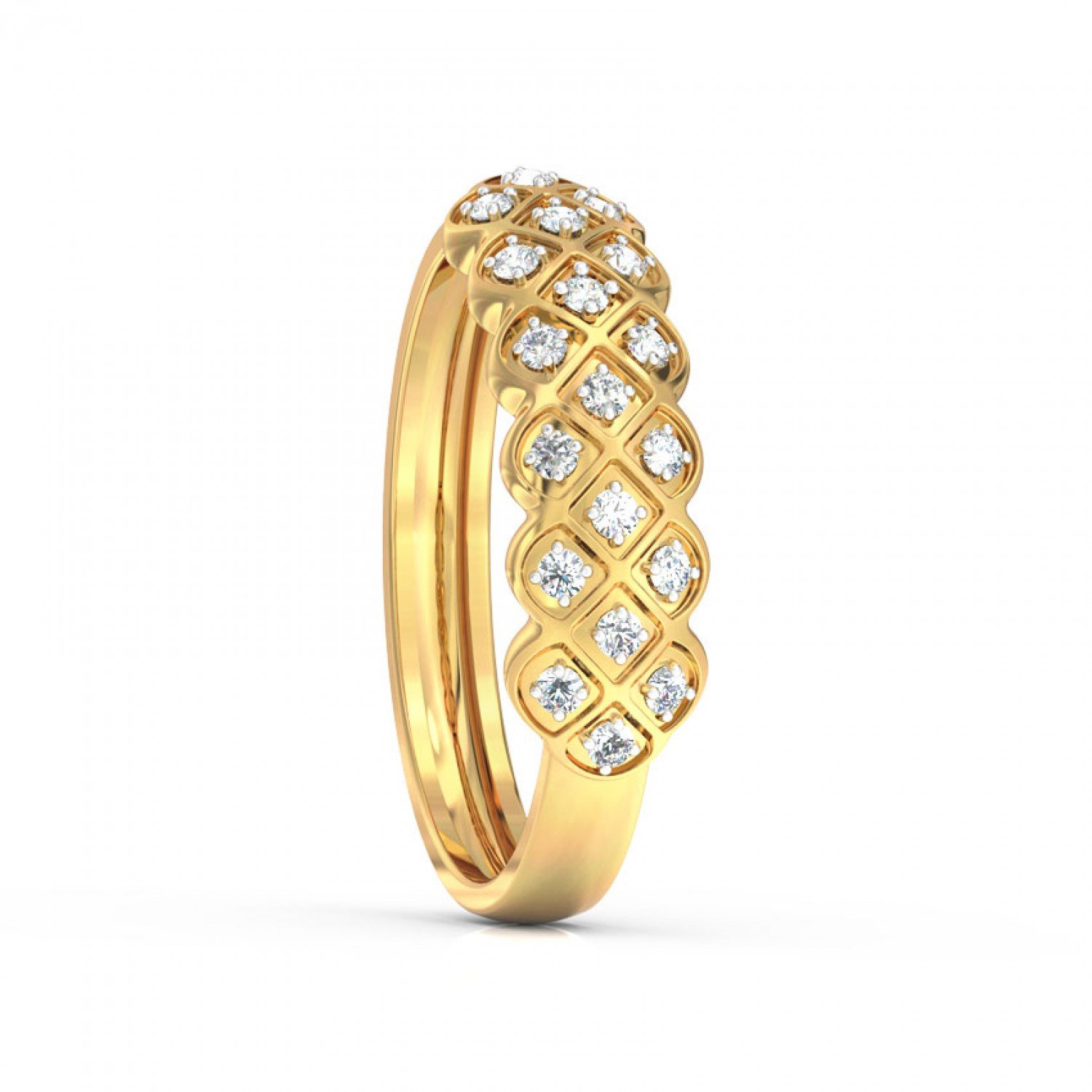 Serpentine Sparkle Diamond Band
