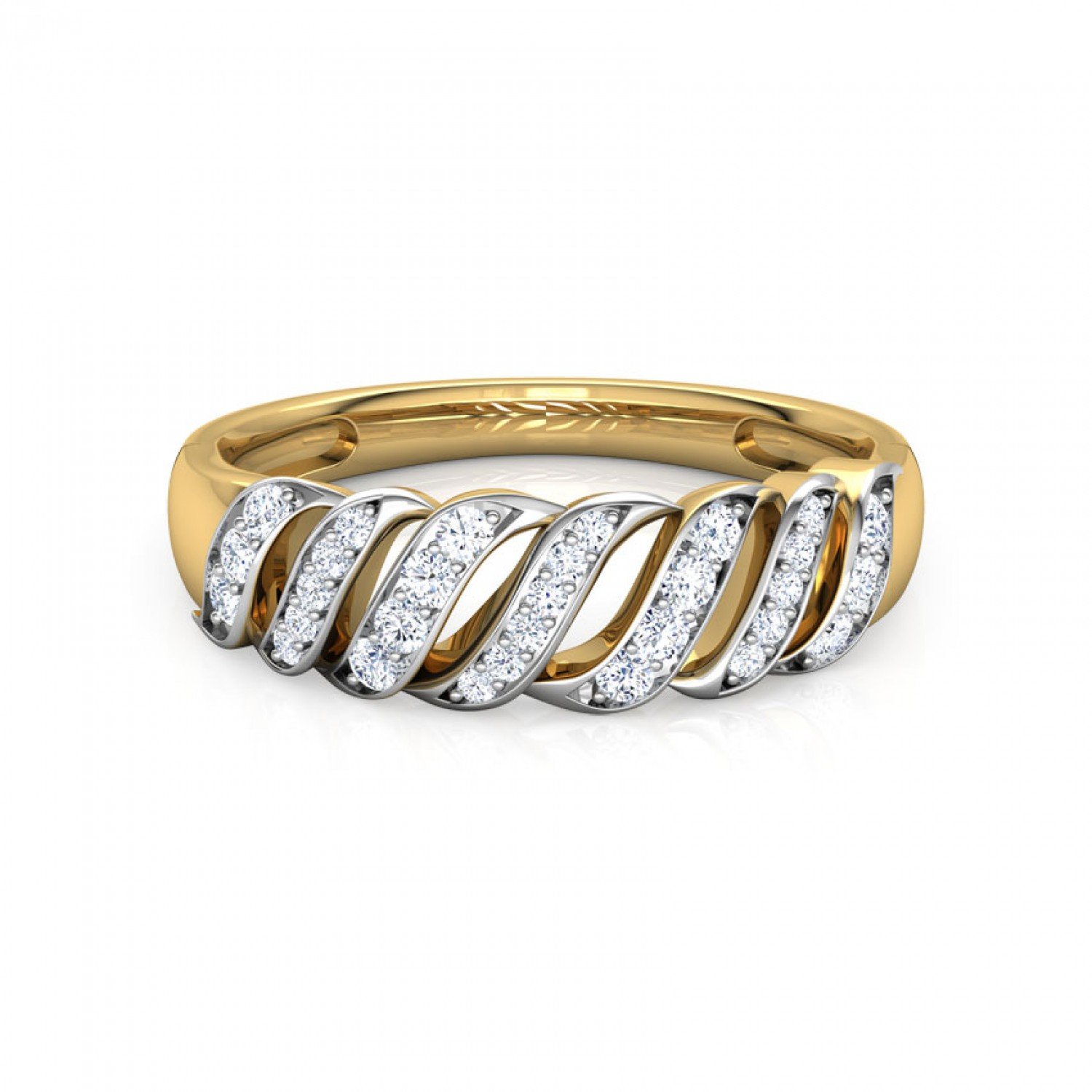 Azurean Coil Diamond Band Azurean Coil Diamond Band