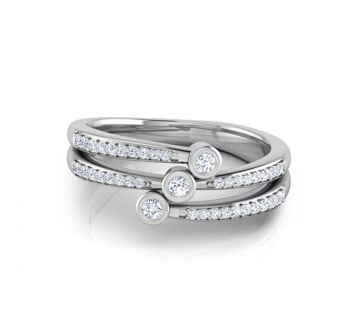 Tremor Scroll Diamond Band